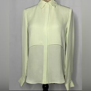 Theory Silk Georgette Blouse Size P